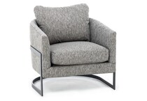 hukl charcoal accent chair   