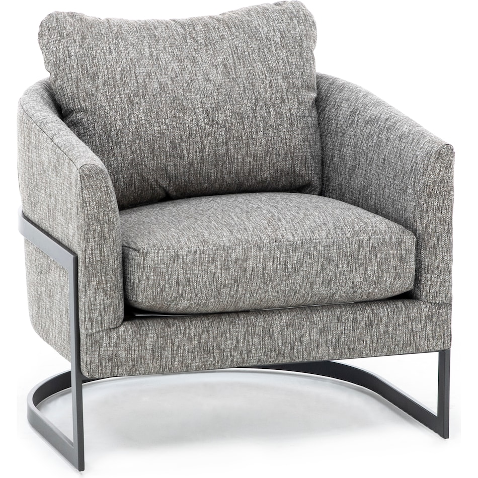 hukl charcoal accent chair   
