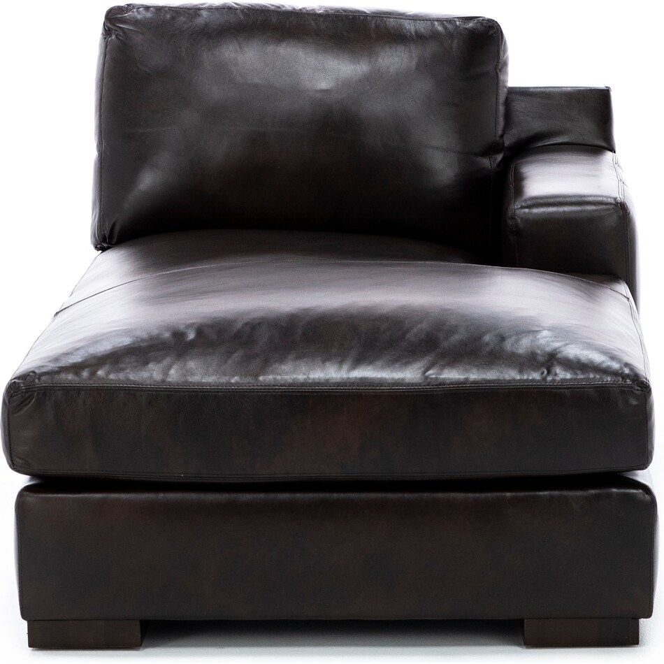 hukl dark brown sta lth sectional zpkg  