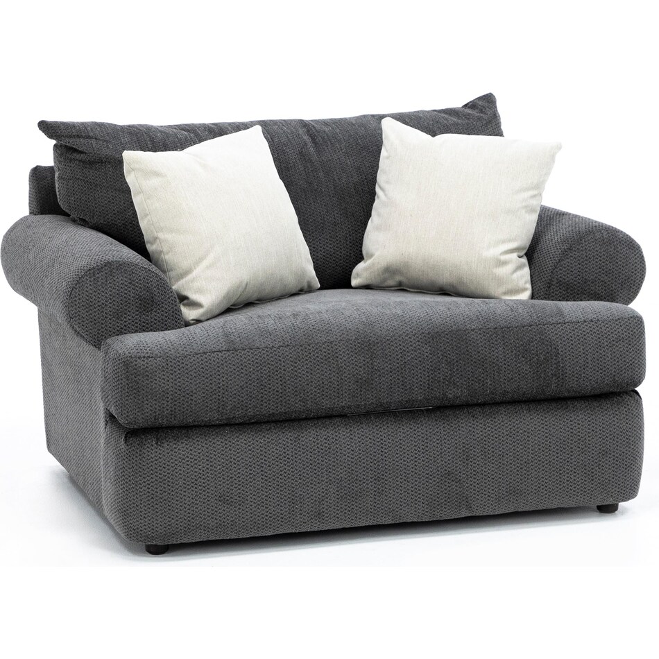 hukl grey chair and a half   