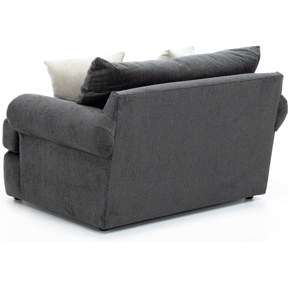 hukl grey chair and a half   
