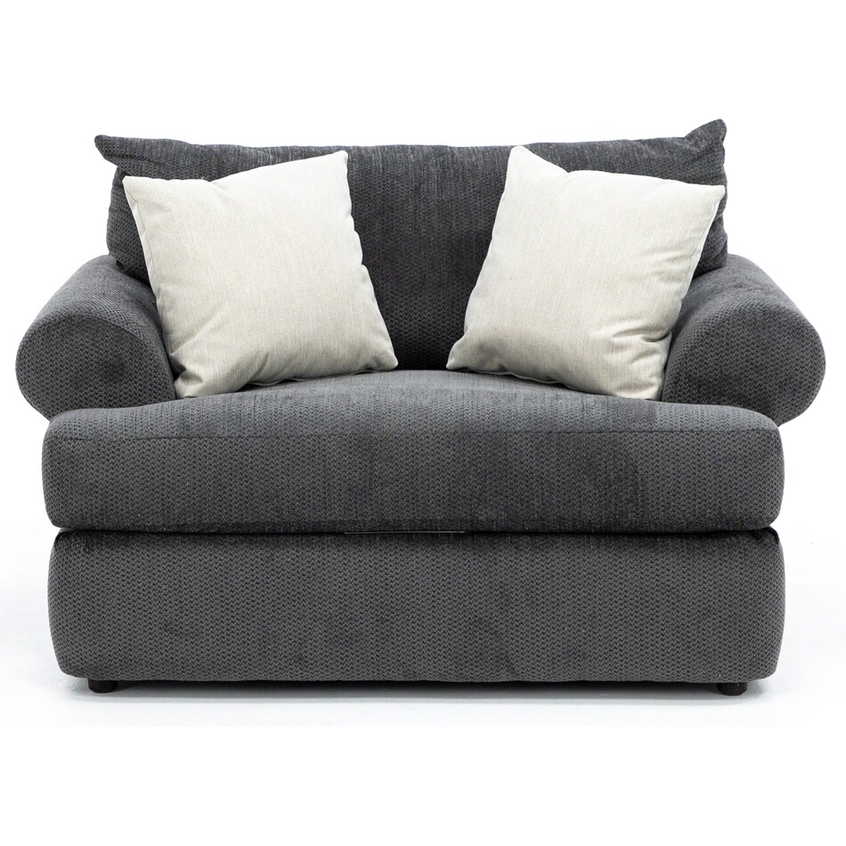 hukl grey chair and a half   