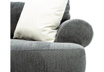 hukl grey chair and a half   