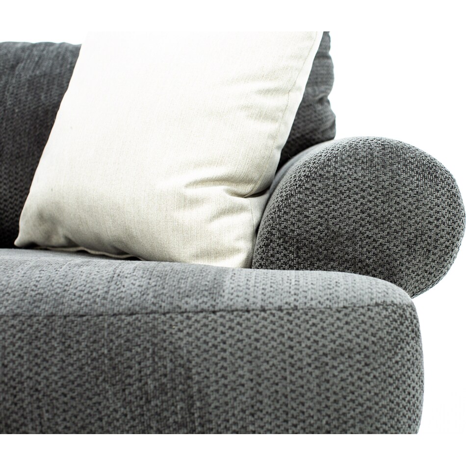 hukl grey chair and a half   