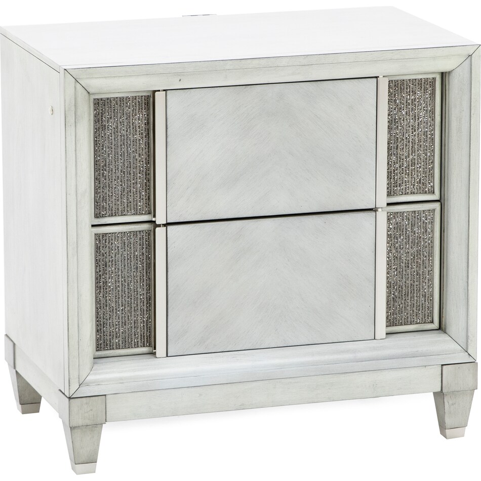 hukl silver two drawer   