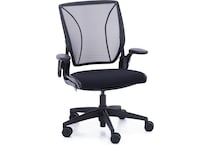 humn black desk chair   