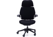 humn black desk chair   