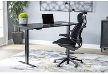 humn black desk chair lifestyle image   