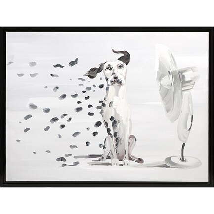 Dalmatian Spots Oil Painting 50"W x 38"H