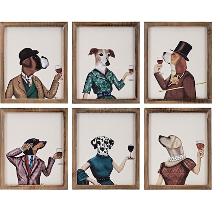Assorted Dog Cheers Wall Decor Each 10"W x 12"H