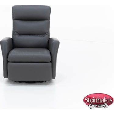 Modern Comfort by Direct Design Divante Leather Large Power Swivel Glider Recliner