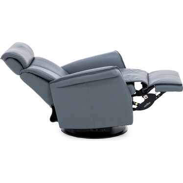 Modern Comfort by Direct Design Luke Large Leather Swivel Glider Rocker Recliner
