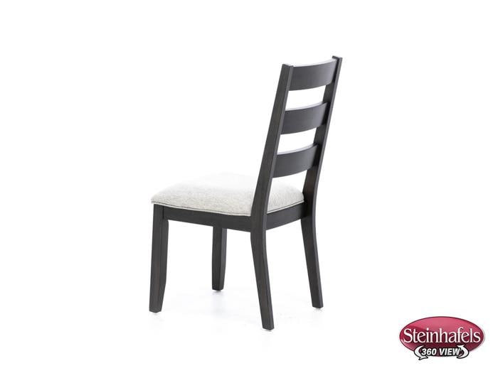 intc black inch standard seat height side chair  image   