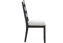 intc black inch standard seat height side chair   
