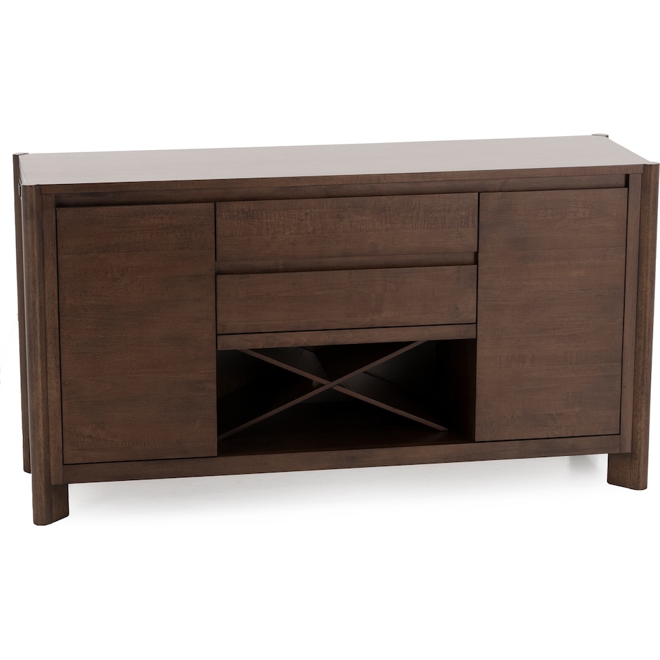 intc brown buffet server sideboard   