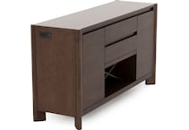intc brown buffet server sideboard   