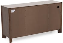 intc brown buffet server sideboard   