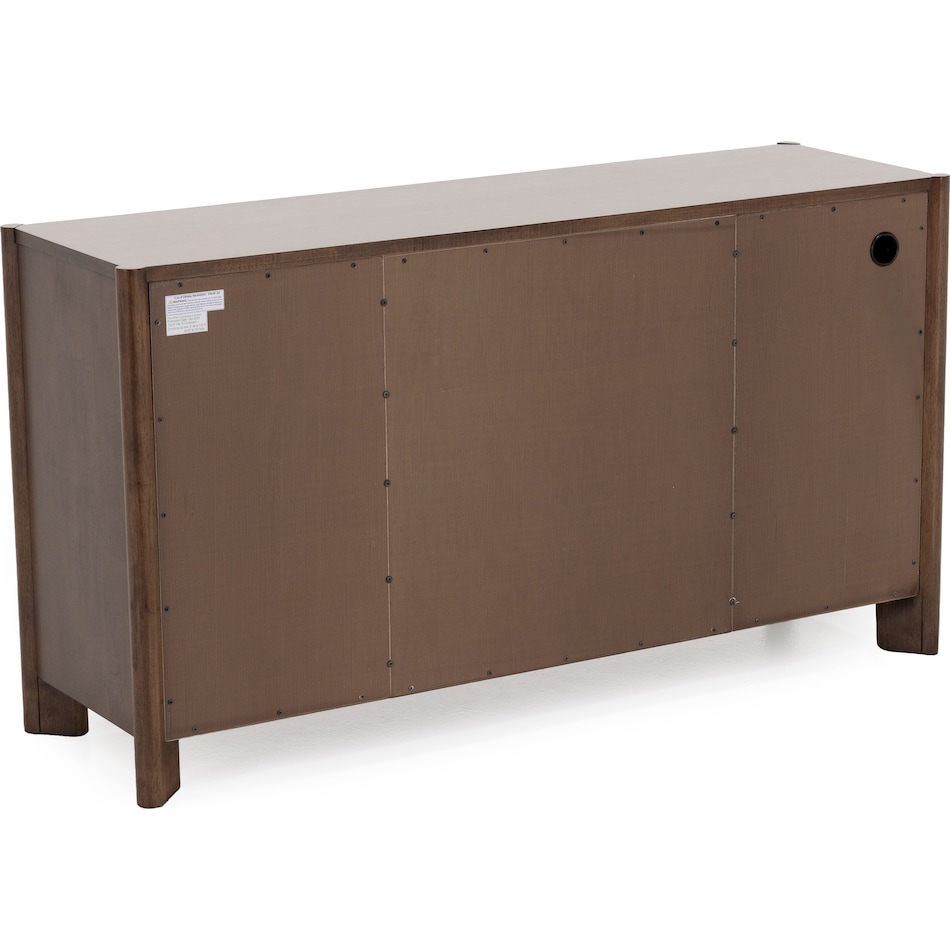 intc brown buffet server sideboard   