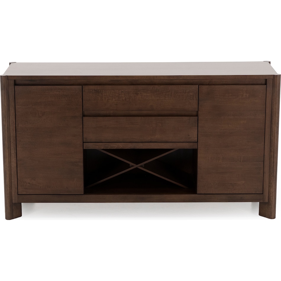 intc brown buffet server sideboard   