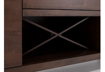 intc brown buffet server sideboard   