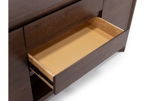 intc brown buffet server sideboard   