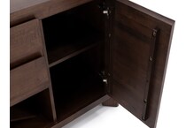 intc brown buffet server sideboard   