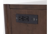 intc brown buffet server sideboard   