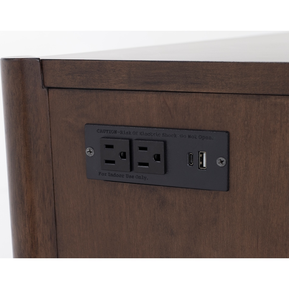 intc brown buffet server sideboard   