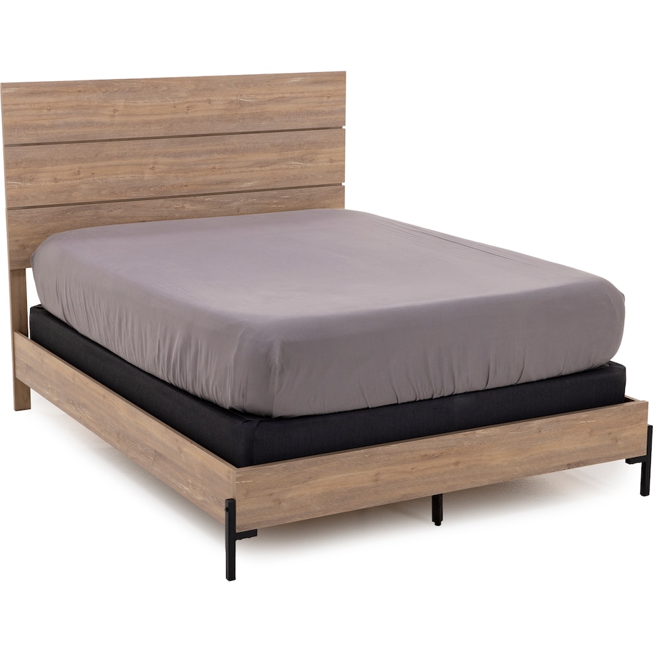 intc brown king bed package kp  