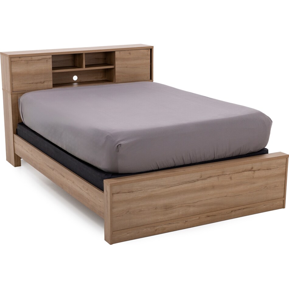 intc brown queen bed package bqp  