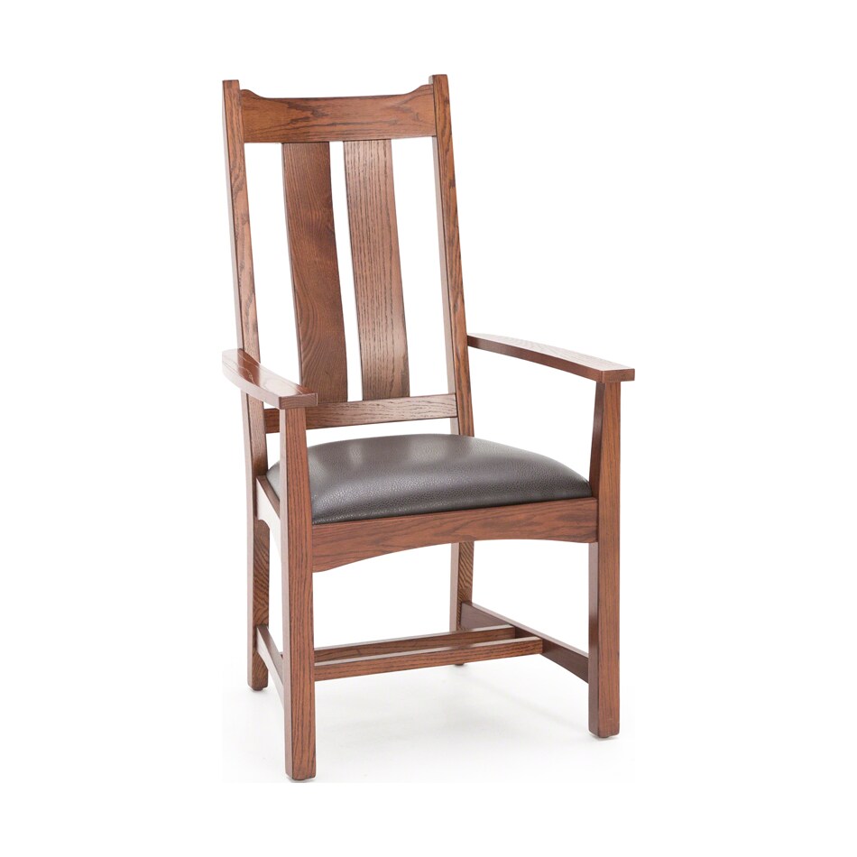 intc brown standard height arm chair   