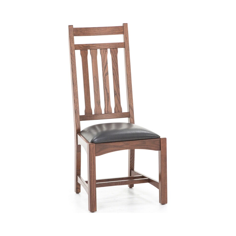 intc brown standard height side chair   