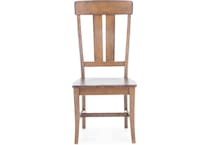 intc brown standard height side chair   