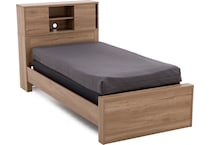 intc brown twin bed package btp  