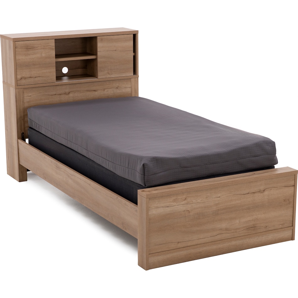 intc brown twin bed package btp  