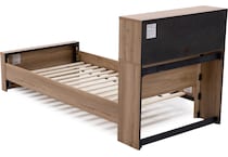 intc brown twin bed package btp  