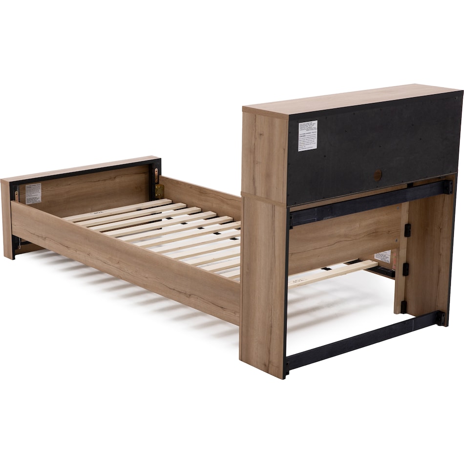 intc brown twin bed package btp  