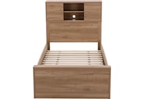 intc brown twin bed package btp  