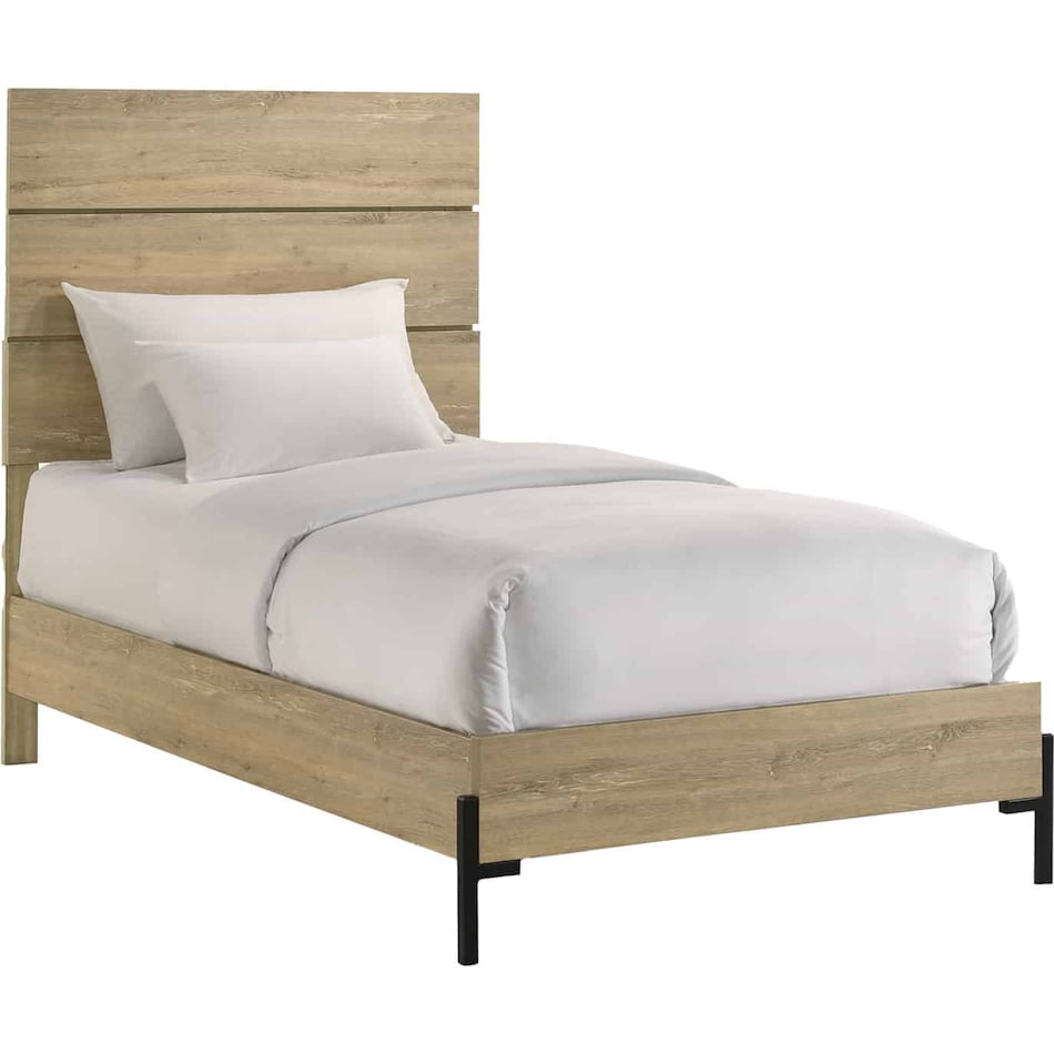 intc brown twin bed package tp  