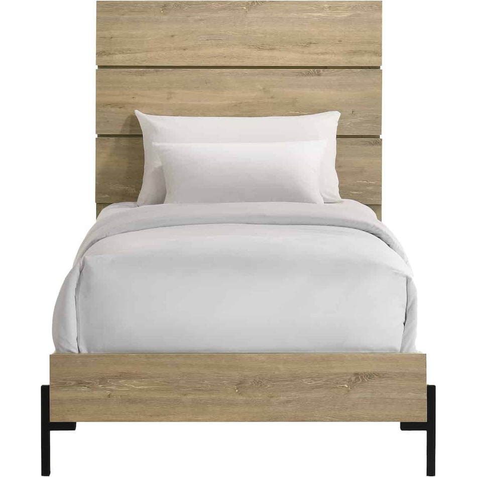 intc brown twin bed package tp  