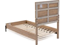 intc brown twin bed package tp  