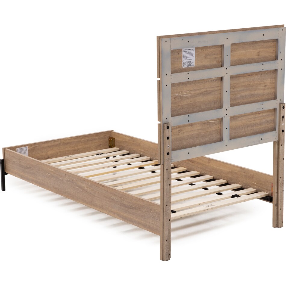 intc brown twin bed package tp  
