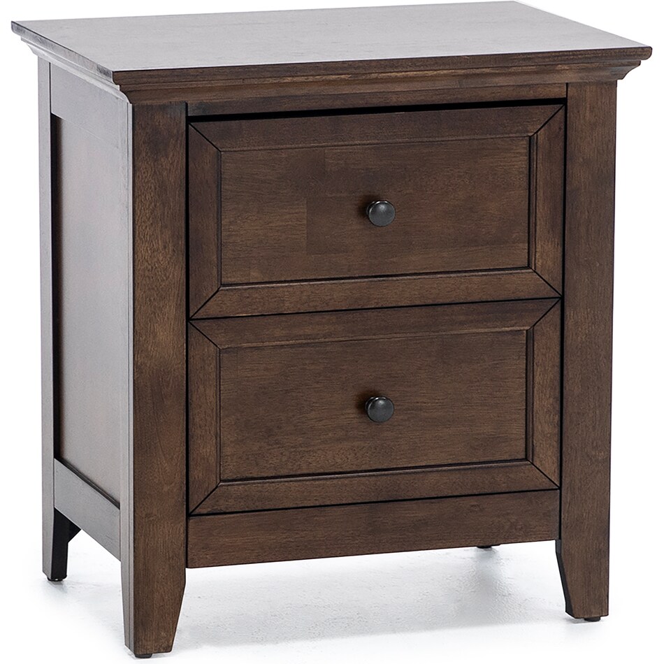intc brown two drawer   