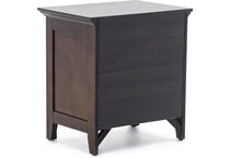 intc brown two drawer   