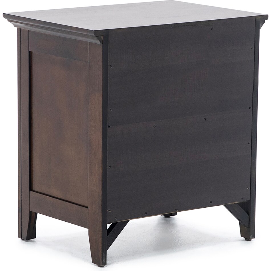 intc brown two drawer   