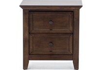 intc brown two drawer   