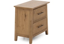 intc brown two drawer   
