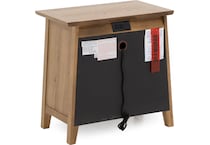 intc brown two drawer   