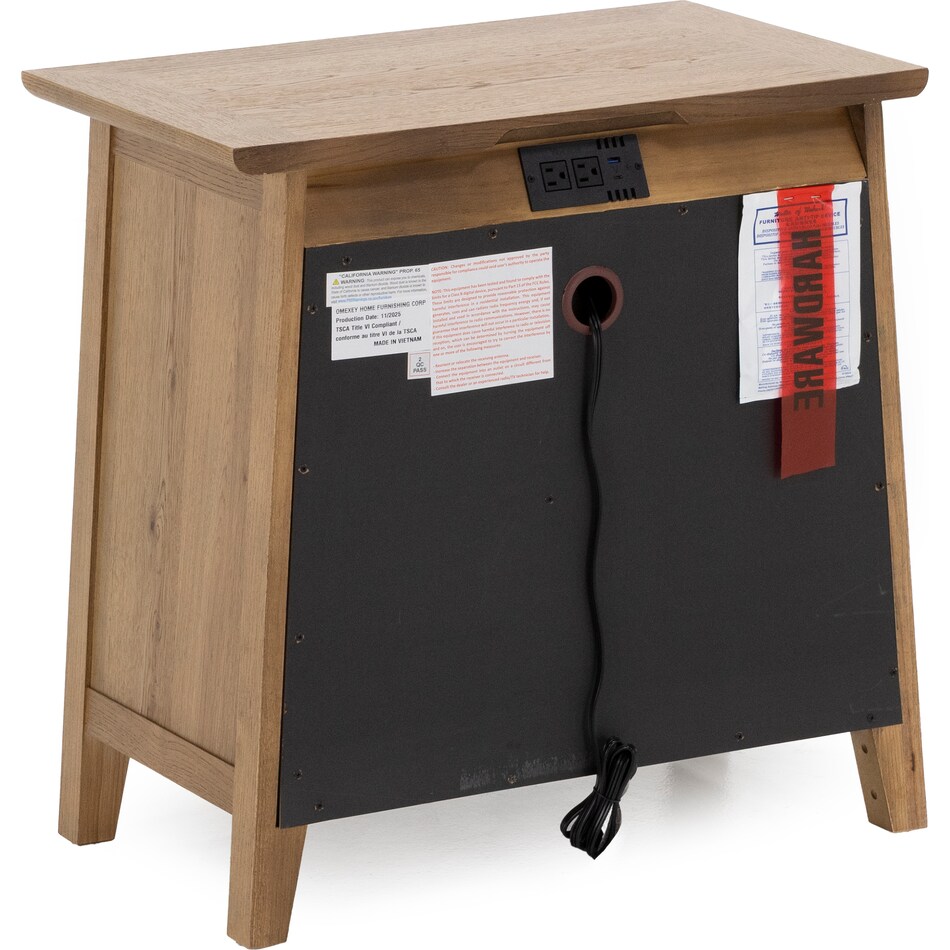 intc brown two drawer   