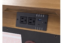 intc brown two drawer   